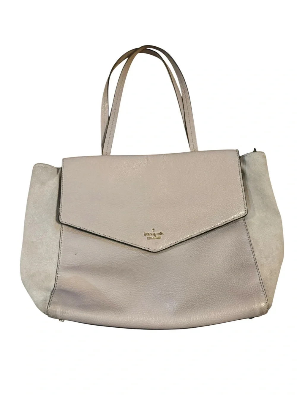 Kate Spade Lavender Leather & Suede Tote